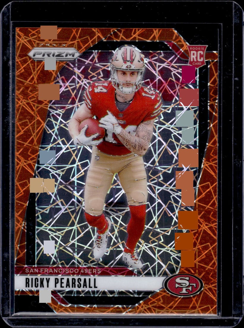 Ricky Pearsall Orange Lazer Prizm RC 2024 Panini Prizm #383: Ricky Pearsall Orange Lazer Prizm RC 2024 Panini Prizm #383