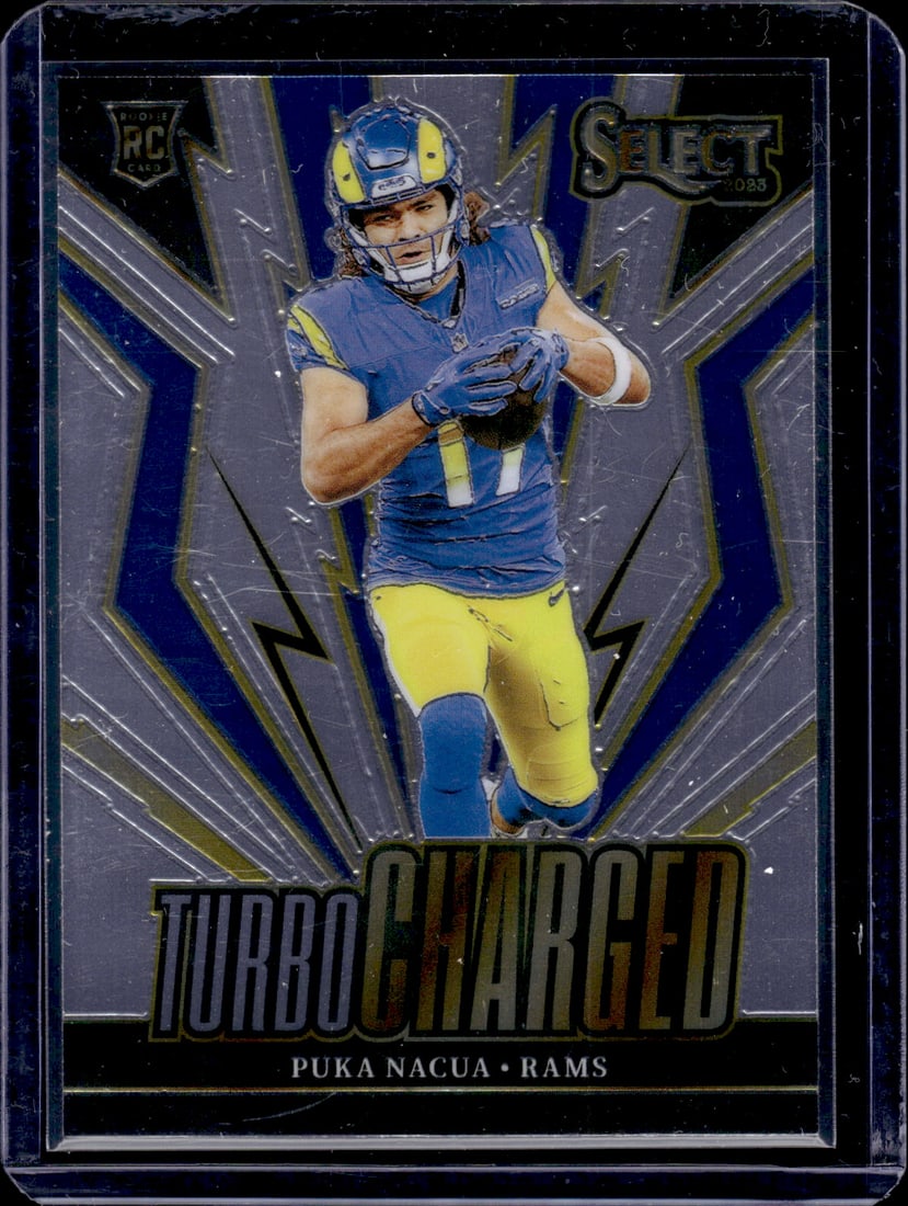 Puka Nacua Turbocharged RC 2023 Panini Select #TUR-PNA: Puka Nacua Turbocharged RC 2023 Panini Select #TUR-PNA