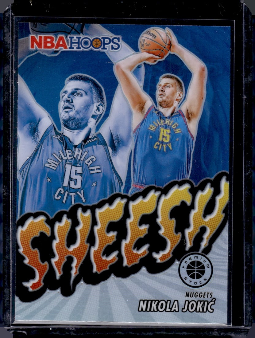 Nikola Jokic Sheesh Silver Prizm 2023-24 Panini Premium Stock #10: Nikola Jokic Sheesh Silver Prizm 2023-24 Panini Premium Stock #10