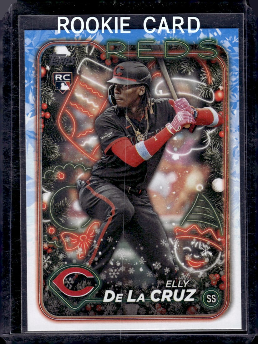 Elly De La Cruz RC 2024 Topps Holiday #H102: Elly De La Cruz RC 2024 Topps Holiday #H102
