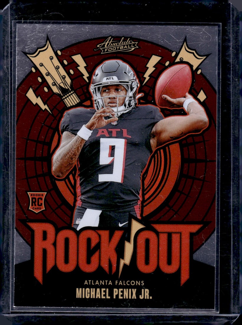 Michael Penix Jr. Rock Out RC 2024 Panini Absolute #RO-MPJ: Michael Penix Jr. Rock Out RC 2024 Panini Absolute #RO-MPJ