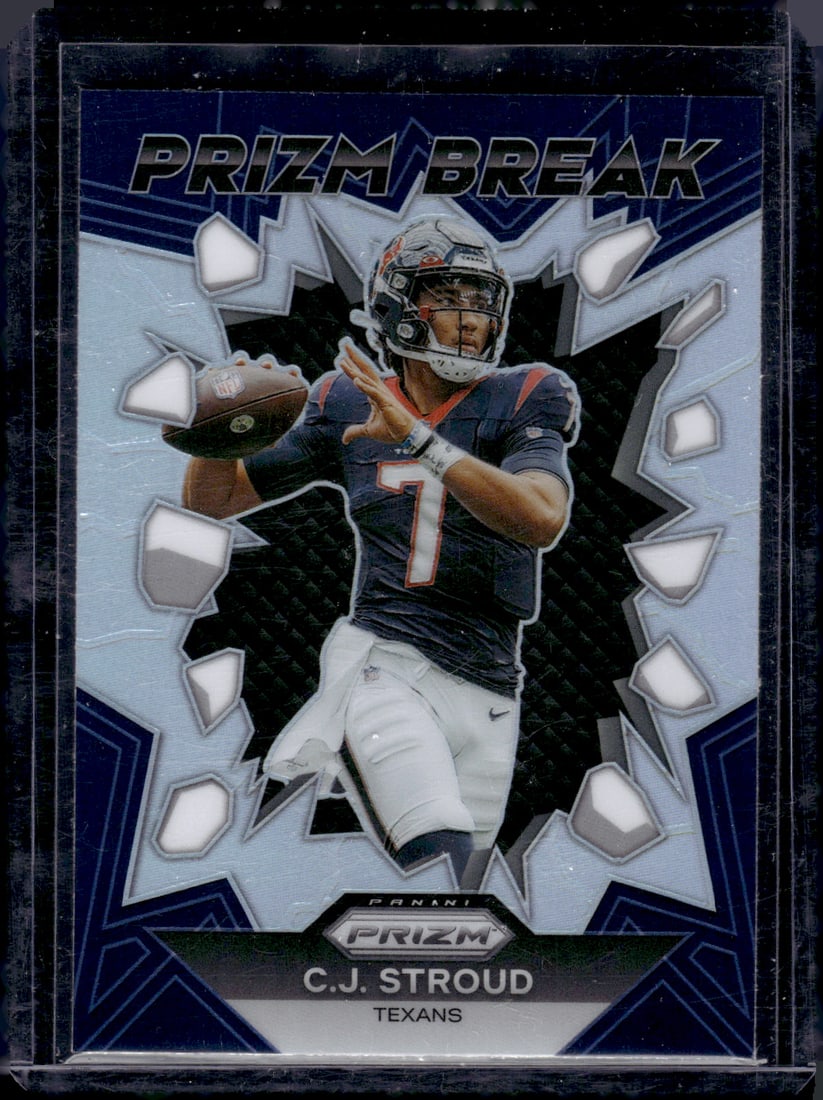 Cj Stroud Prizm Break Silver Prizm RC 2023 Panini Prizm #PB-6: Cj Stroud Prizm Break Silver Prizm RC 2023 Panini Prizm #PB-6