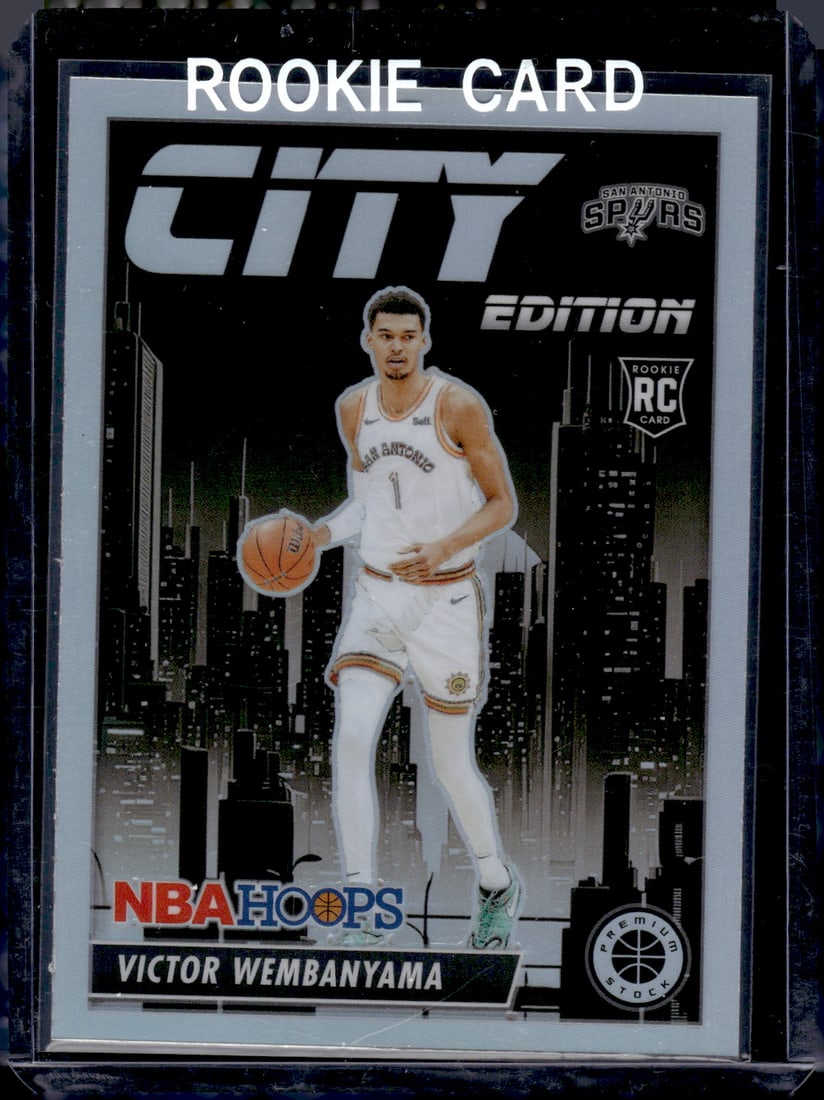 Victor Wembanyama City Edition Silver Prizm RC 2023-24 Panini Premium Stock #25 (1 of 2)