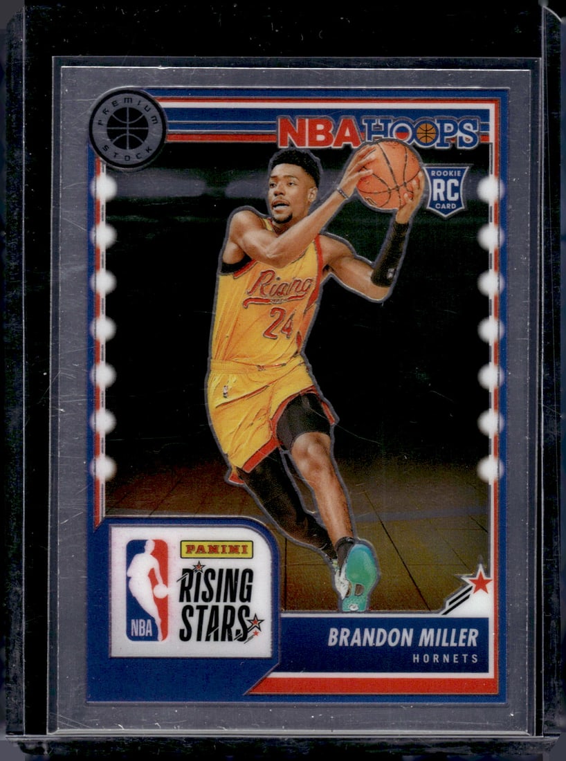 Brandon Miller Rising Stars RC 2023-24 Panini Premium Stock #298: Brandon Miller Rising Stars RC 2023-24 Panini Premium Stock #298