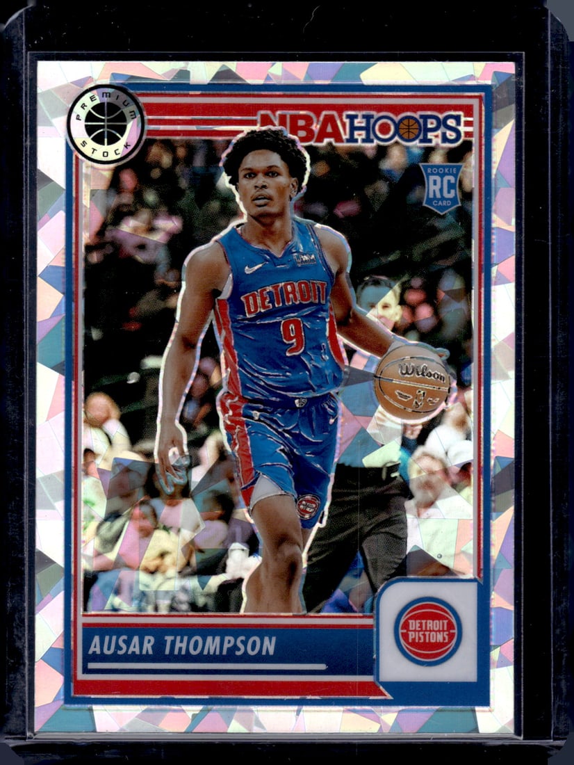 Ausar Thompson Cracked Ice RC 2023-24 Panini Premium Stock #100: Ausar Thompson Cracked Ice RC 2023-24 Panini Premium Stock #100
