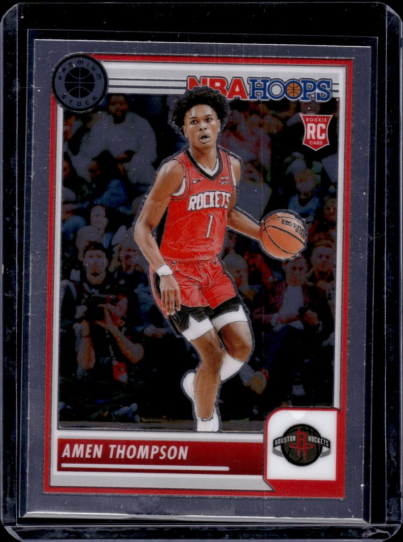 Amen Thompson RC 2023-24 Panini Premium Stock #86: Amen Thompson RC 2023-24 Panini Premium Stock #86