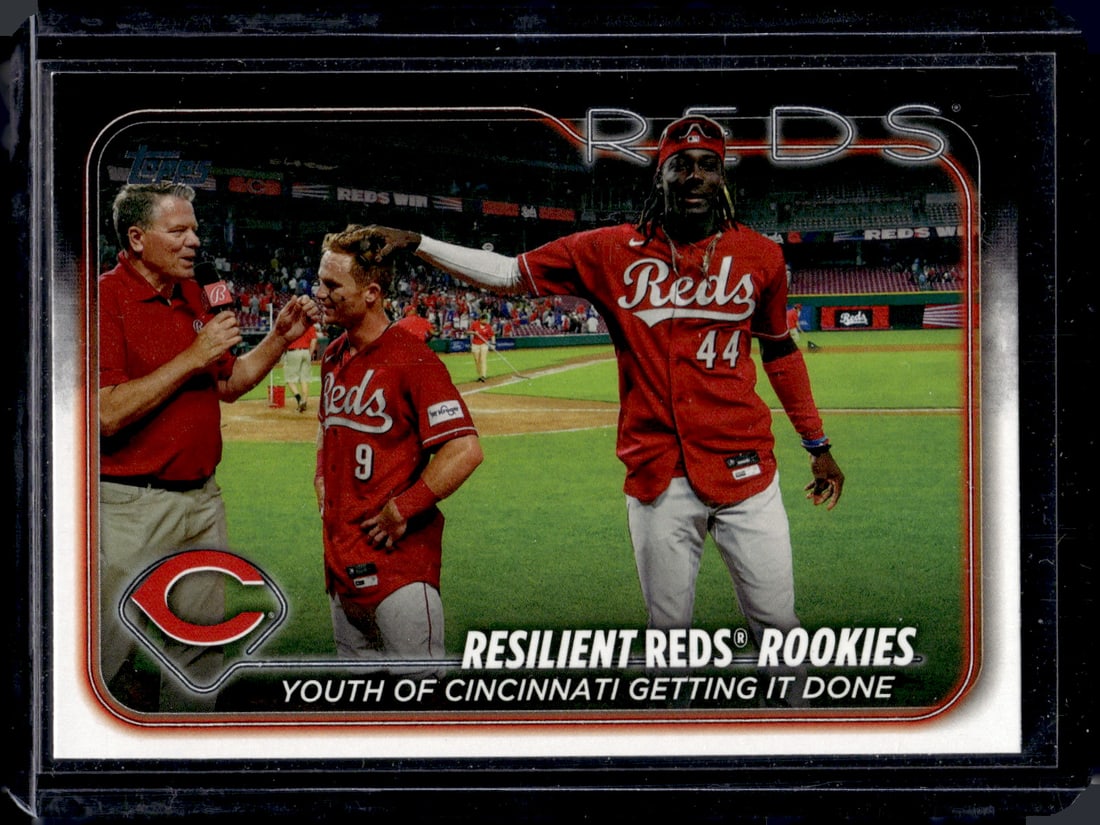 Resilient Reds Rookies Elly De La Cruz RC 2024 Topps #133: Resilient Reds Rookies Elly De La Cruz RC 2024 Topps #133
