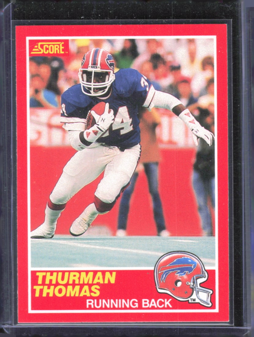Thurman Thomas Rookie 1989 Score #211 Vintage Football Card (1 of 2)