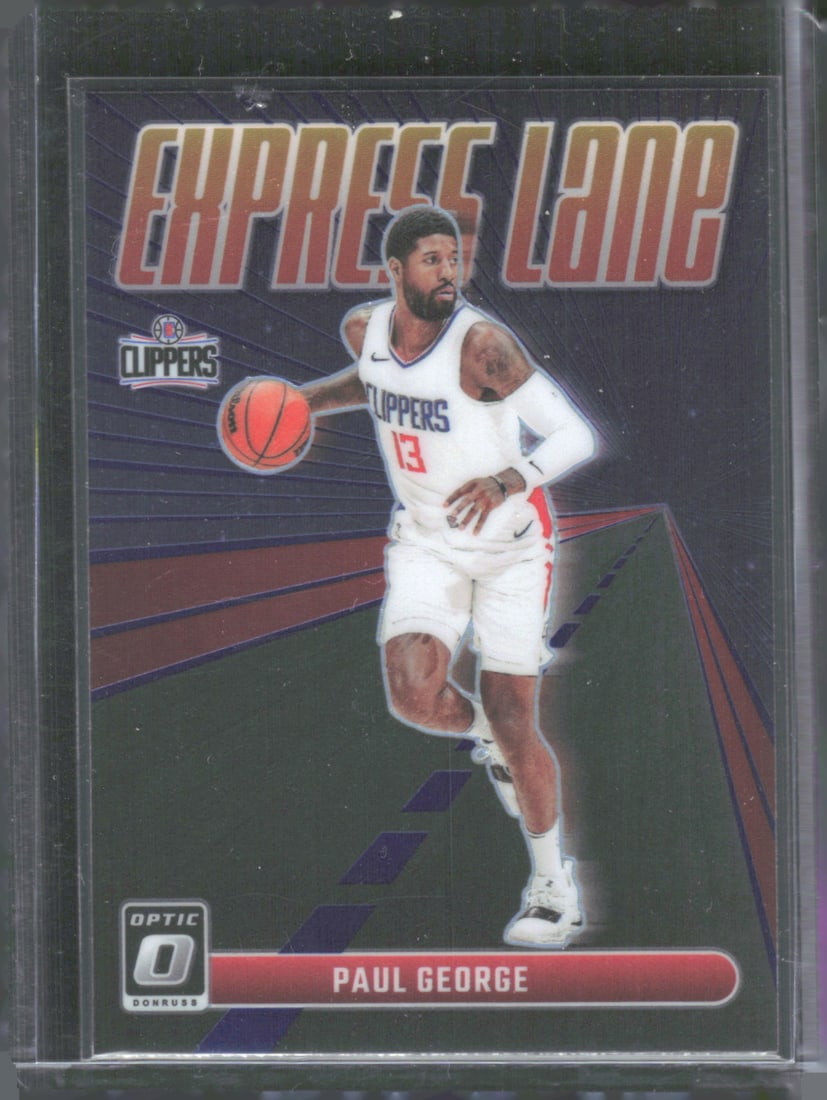 Paul George Express Lane Holo 2023-24 Donruss Optic #15 (1 of 2)
