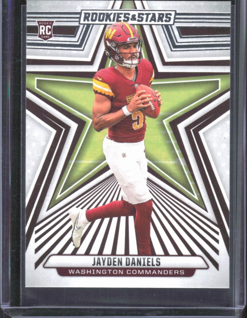 Jayden Daniels RC 2024 Panini Rookies & Stars #148: Jayden Daniels RC 2024 Panini Rookies & Stars #148