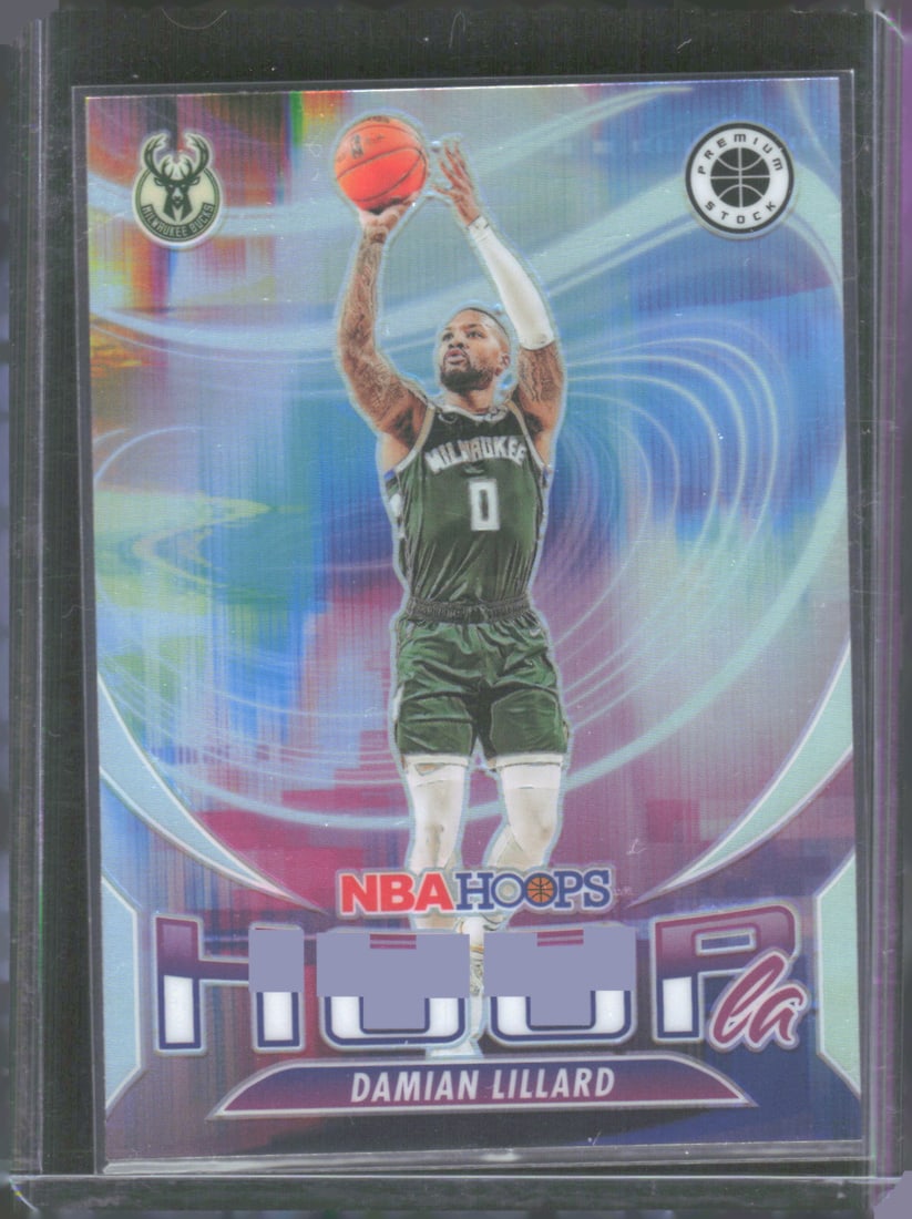 Damian Lillard Hoopla Silver Prizm 2023-24 Panini Premium Stock #2 (1 of 2)