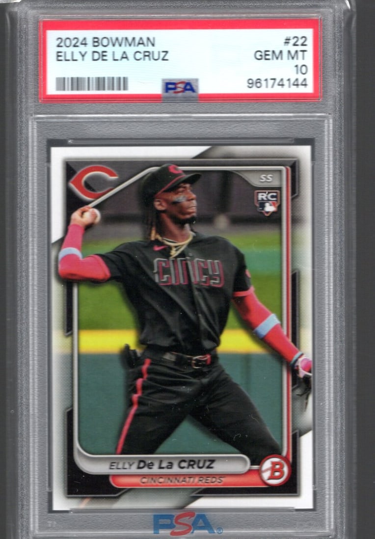 Elly De La Cruz RC 2024 Bowman #22 PSA 10: Elly De La Cruz RC 2024 Bowman #22 PSA 10