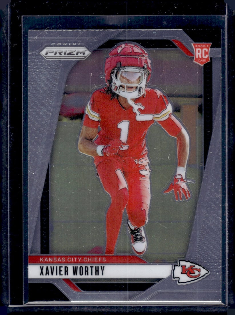 Xavier Worthy RC 2024 Panini Prizm #399: Xavier Worthy RC 2024 Panini Prizm #399