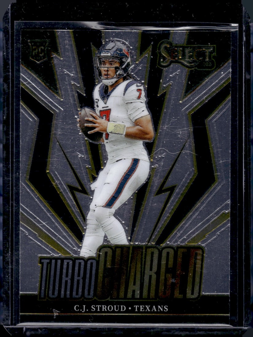 Cj Stroud Turbocharged RC 2023 Panini Select #TUR-CST: Cj Stroud Turbocharged RC 2023 Panini Select #TUR-CST