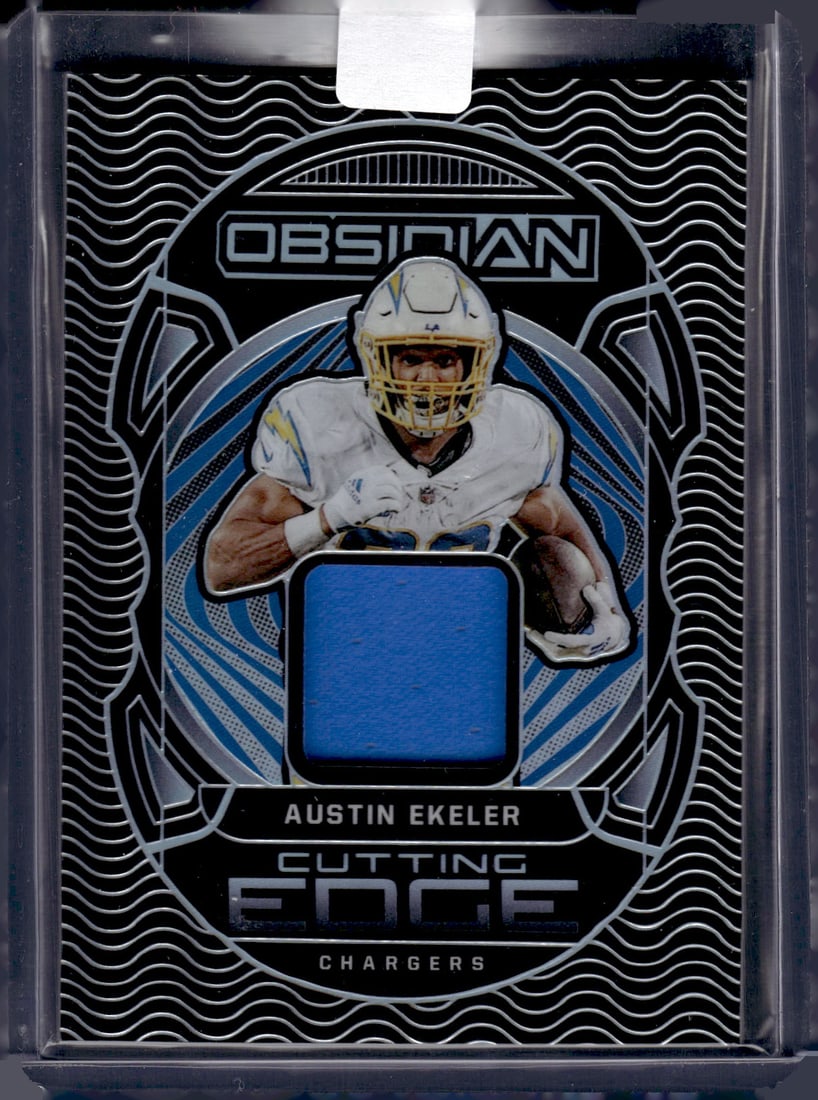 Austin Ekeler Cutting Edge Player Worn Patch /100 2022 Panini Obsidian #CE-AEK (1 of 2)