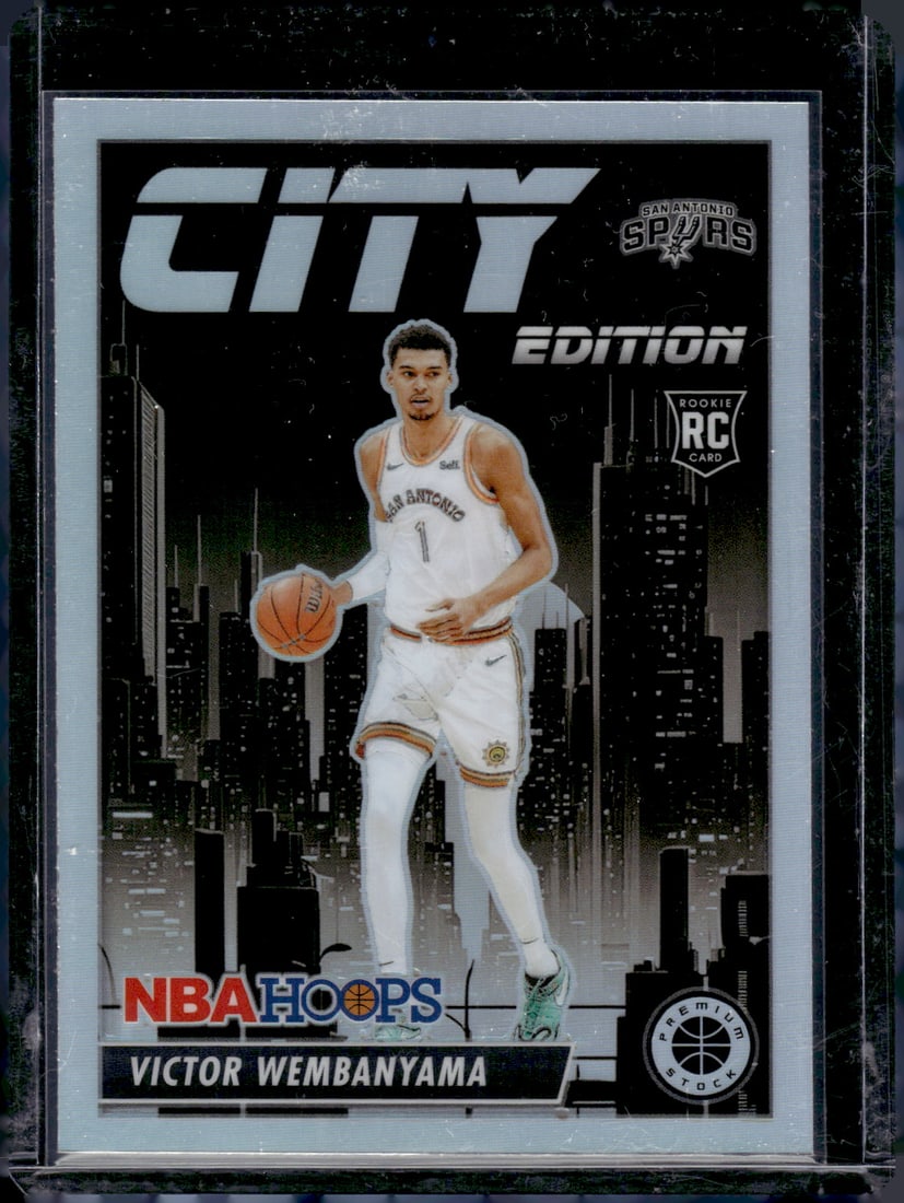 Victor Wembanyama City Edition Silver Prizm RC 2023-24 Panini Premium Stock #25 (1 of 2)
