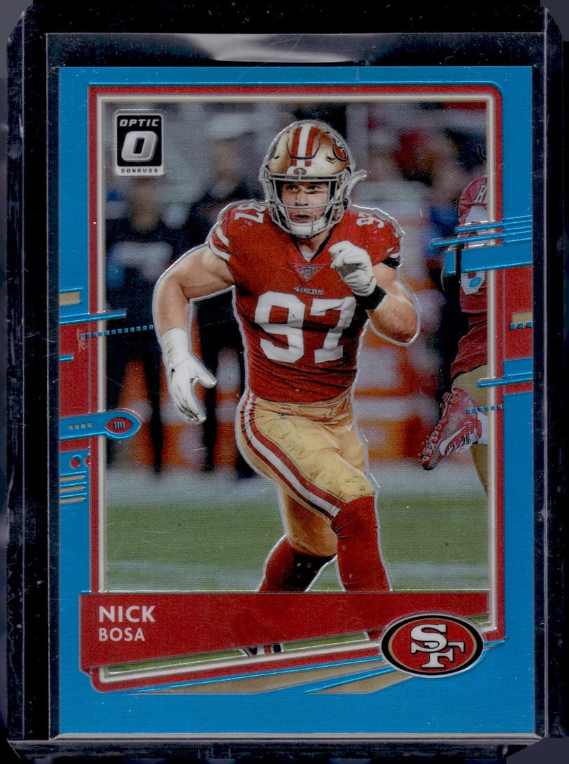 Nick Bosa Aqua Prizm /299 2020 Panini Donruss #88: Nick Bosa Aqua Prizm /299 2020 Panini Donruss #88