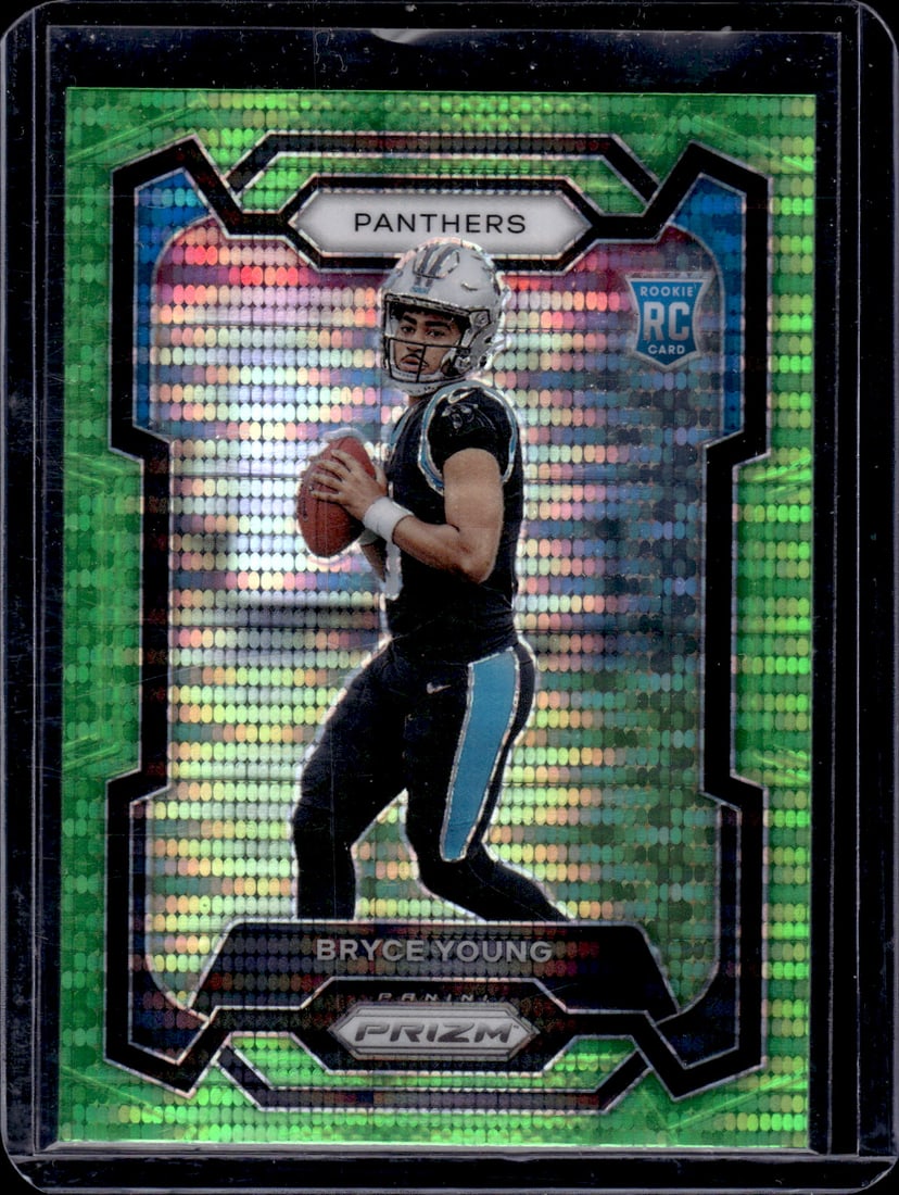 Bryce Young Neon Green Pulsar Prizm RC 2023 Panini Prizm #311: Bryce Young Neon Green Pulsar Prizm RC 2023 Panini Prizm #311