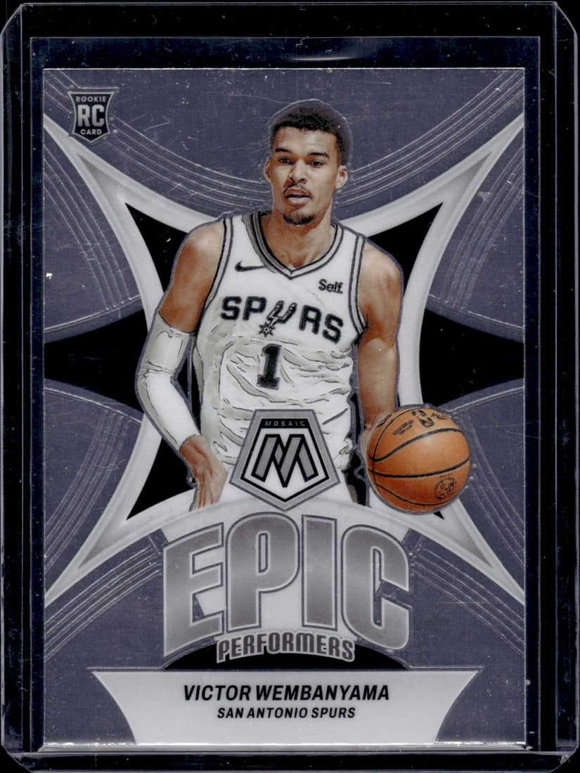 Victor Wembanyama Epic Perfomers RC 2023-24 Panini Mosaic #12: Victor Wembanyama Epic Perfomers RC 2023-24 Panini Mosaic #12
