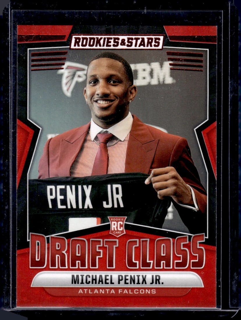 Michael Penix Jr. Draft Class Red RC 2024 Panini Rookies & Stars #DC-MPJ: Michael Penix Jr. Draft Class Red RC 2024 Panini Rookies & Stars #DC-MPJ