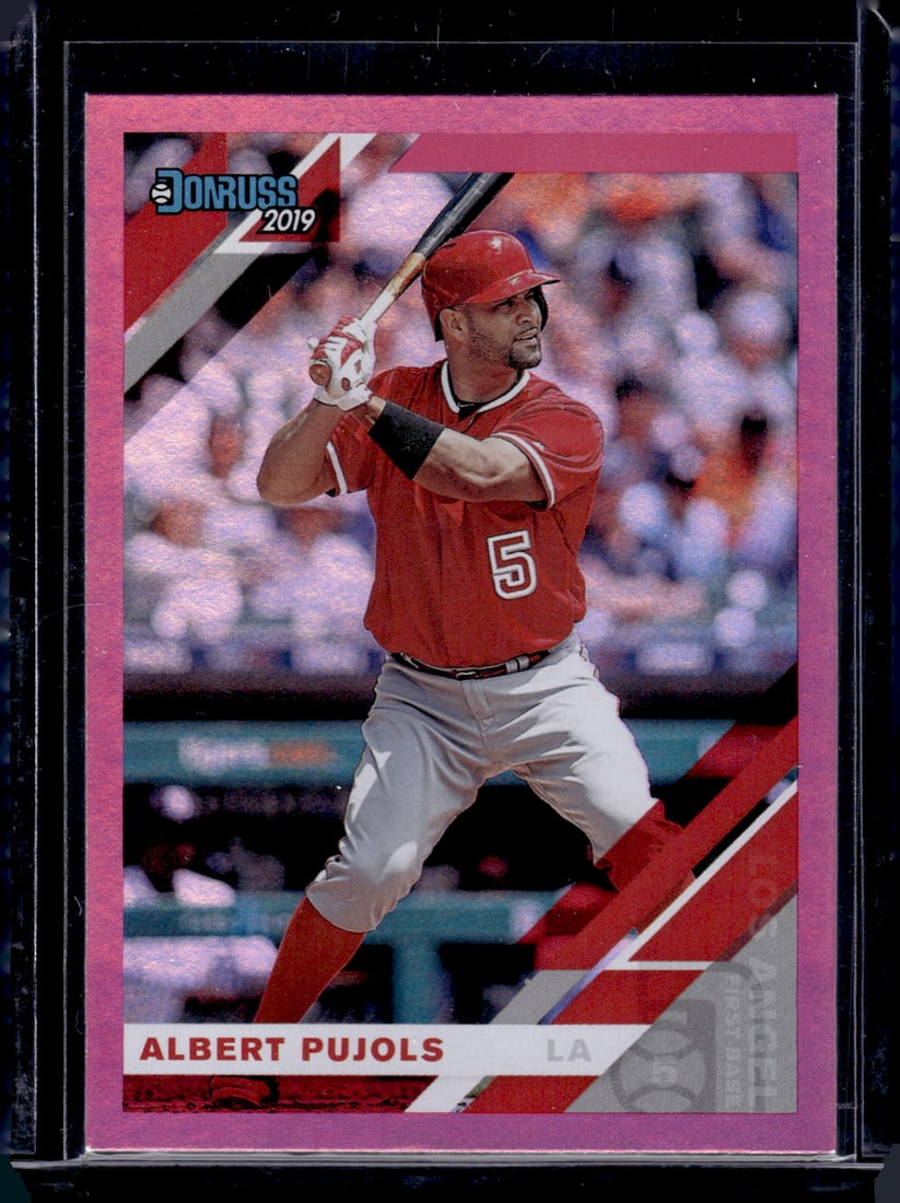 Albert Pujols Pink 2019 Panini Donruss #89: Albert Pujols Pink 2019 Panini Donruss #89
