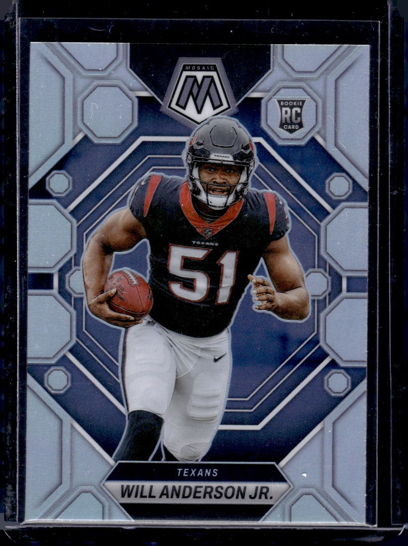 Will Anderson Jr. Silver Prizm RC 2023 Panini Mosaic #376: Will Anderson Jr. Silver Prizm RC 2023 Panini Mosaic #376