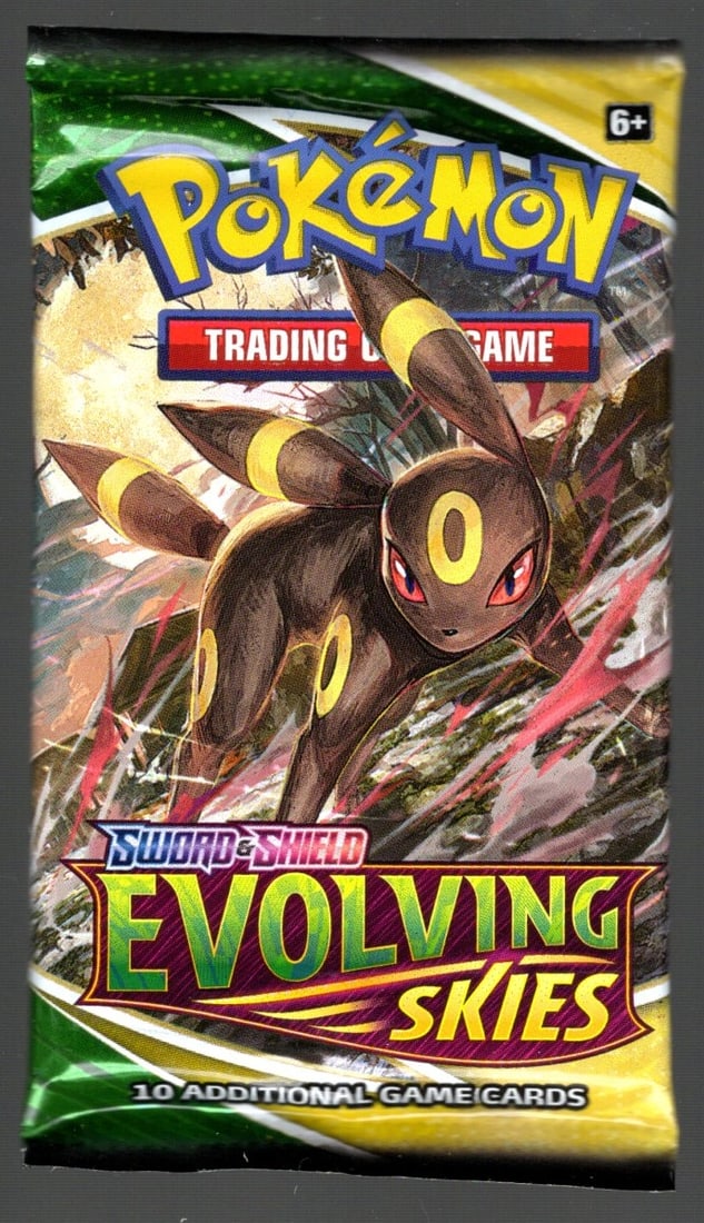 Pokemon Sword and Shield Evolving Skies 10 Card Booster Pack: Pokemon Sword and Shield Evolving Skies 10 Card Booster Pack
