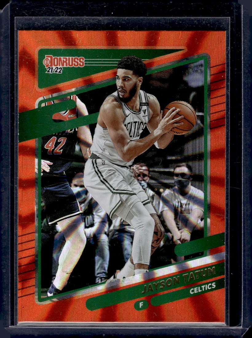Jayson Tatum Orange Laser 2021-22 Panini Donruss #60 (1 of 2)