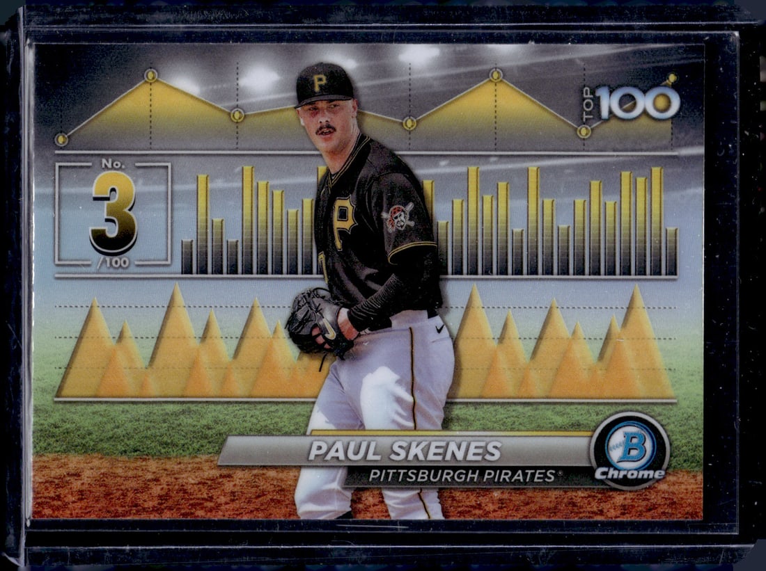 Paul Skenes Top 100 2024 Bowman Chrome #BTP-3: Paul Skenes Top 100 2024 Bowman Chrome #BTP-3