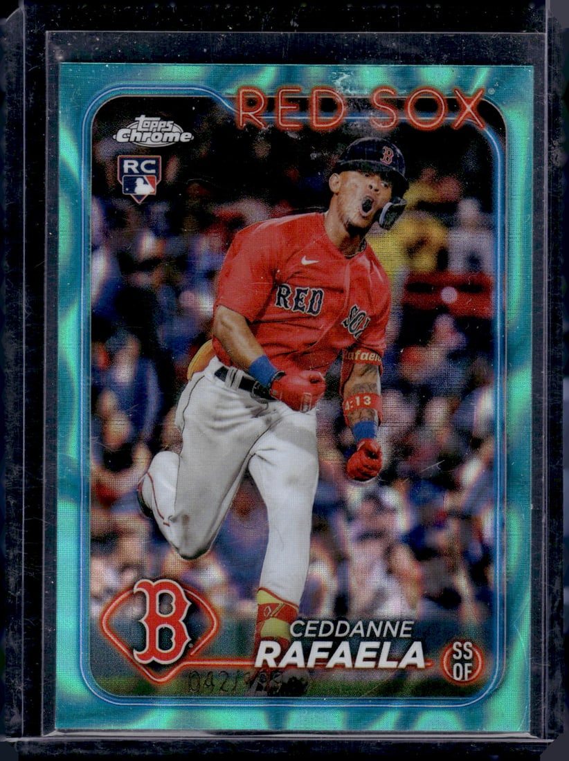 Ceddanne Rafaela Aqua Lava Refractor RC /199 2024 Topps Chrome #118 (1 of 2)