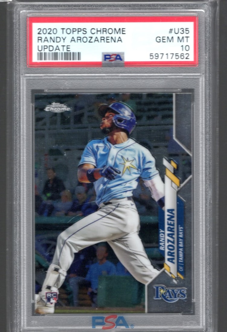 Randy Arozarena RC 2020 Topps Chrome Update #U-35 PSA 10 (1 of 2)