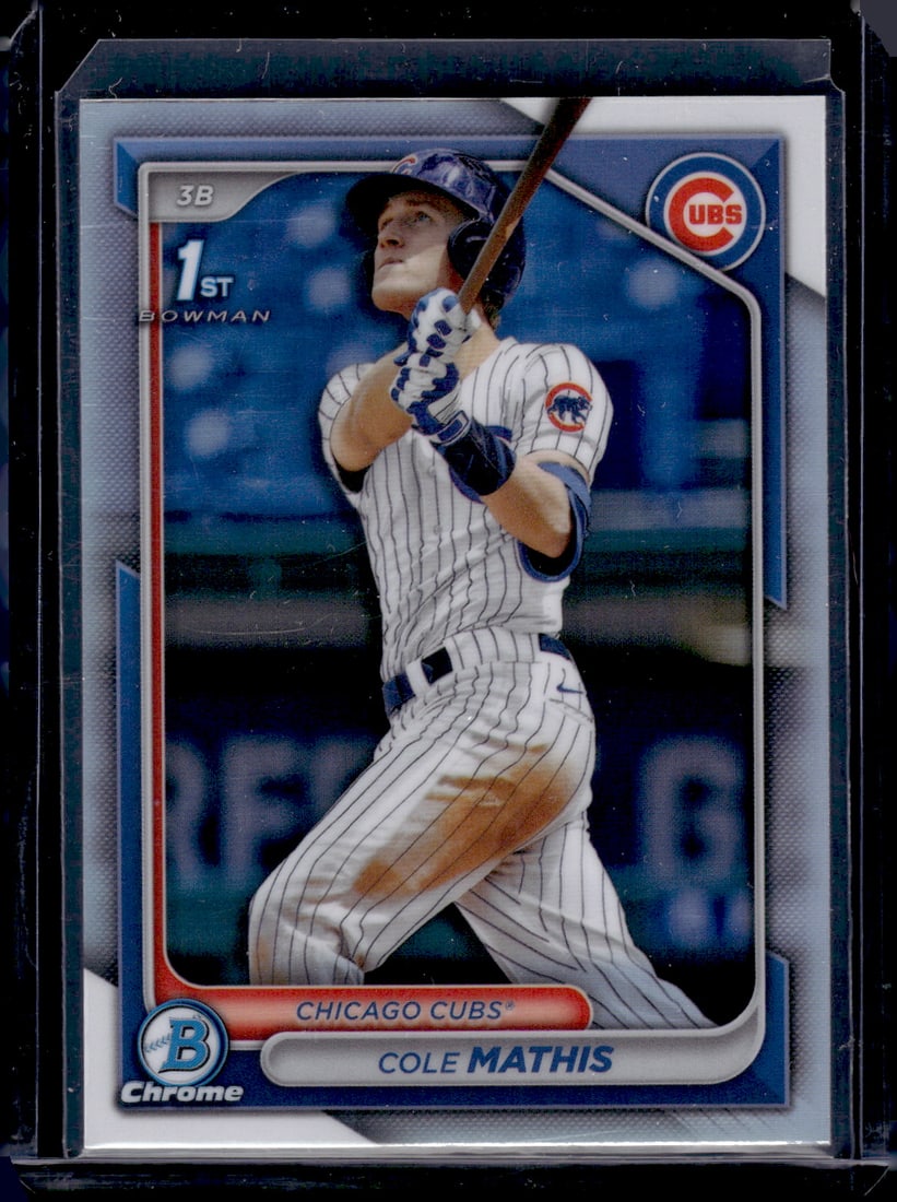 Cole Mathis 1st Bowman Refractor 2024 Bowman Chrome Draft #BDC-81: Cole Mathis 1st Bowman Refractor 2024 Bowman Chrome Draft #BDC-81