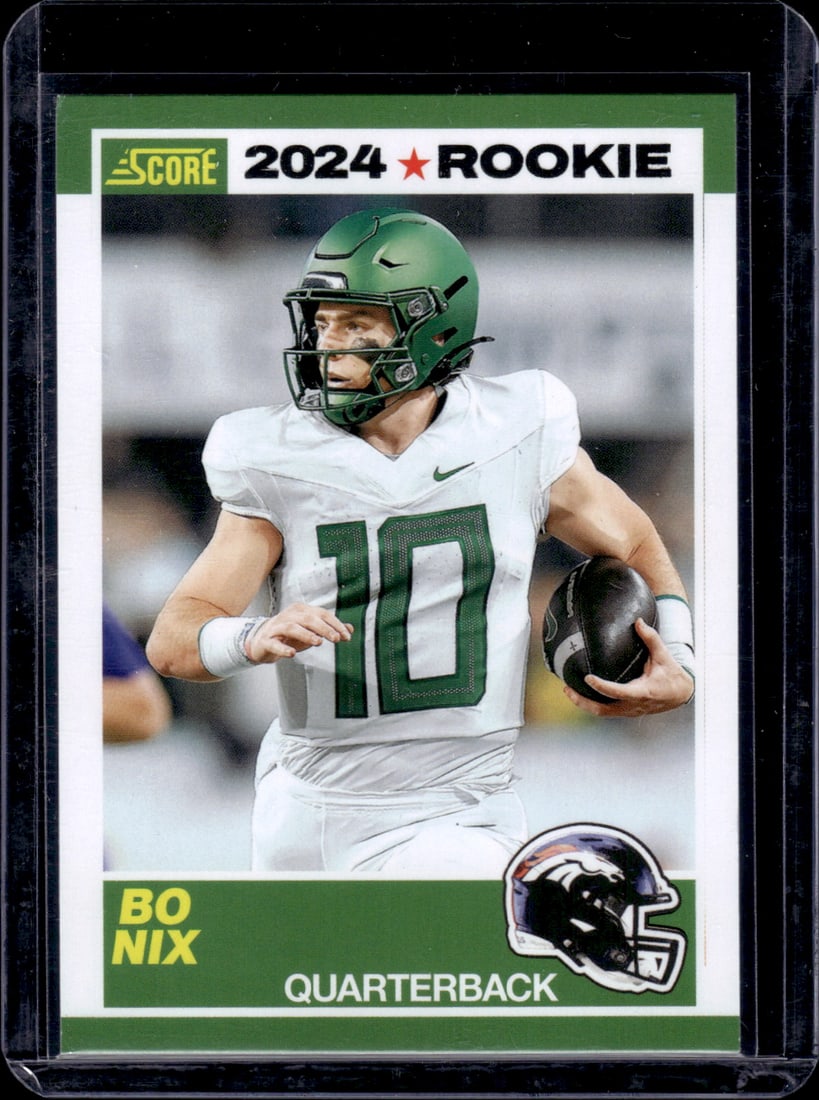 Bo Nix RC 2024 Panini Score #9: Bo Nix RC 2024 Panini Score #9