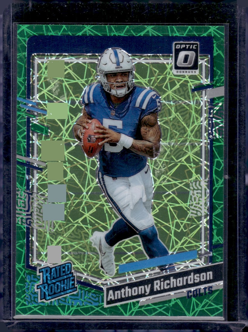 Anthony Richardson Green Velocity Prizm RC 2023 Donruss Optic #247 (1 of 2)