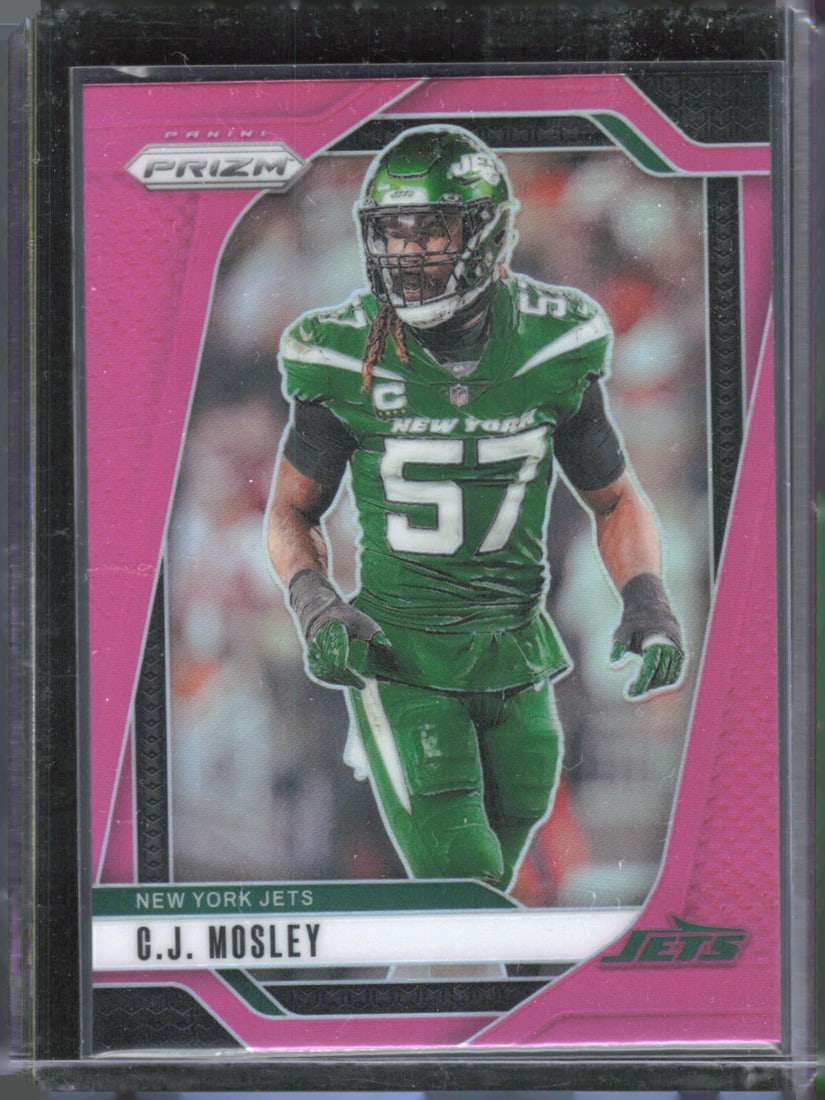 CJ Mosely Pink Prizm 2024 Panini Prizm #227: CJ Mosely Pink Prizm 2024 Panini Prizm #227