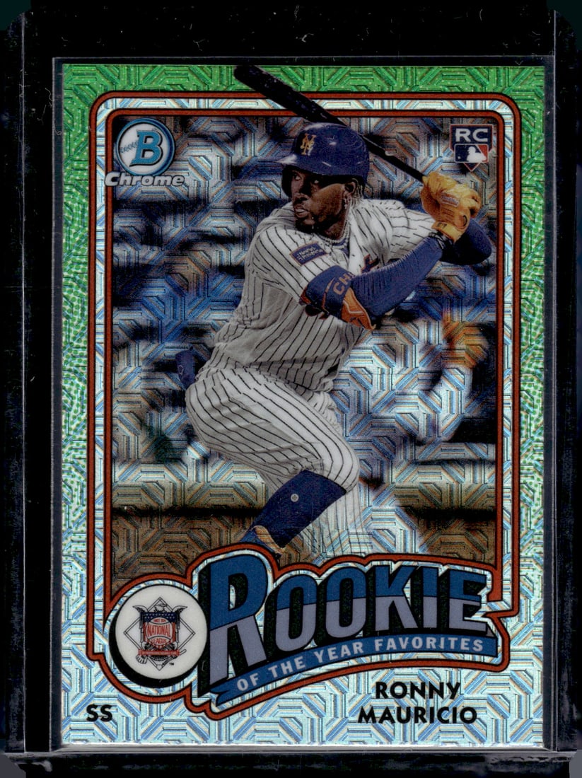 Ronny Mauricio Mojo Refractor RC 2024 Bowman Chrome #ROY-1: Ronny Mauricio Mojo Refractor RC 2024 Bowman Chrome #ROY-1