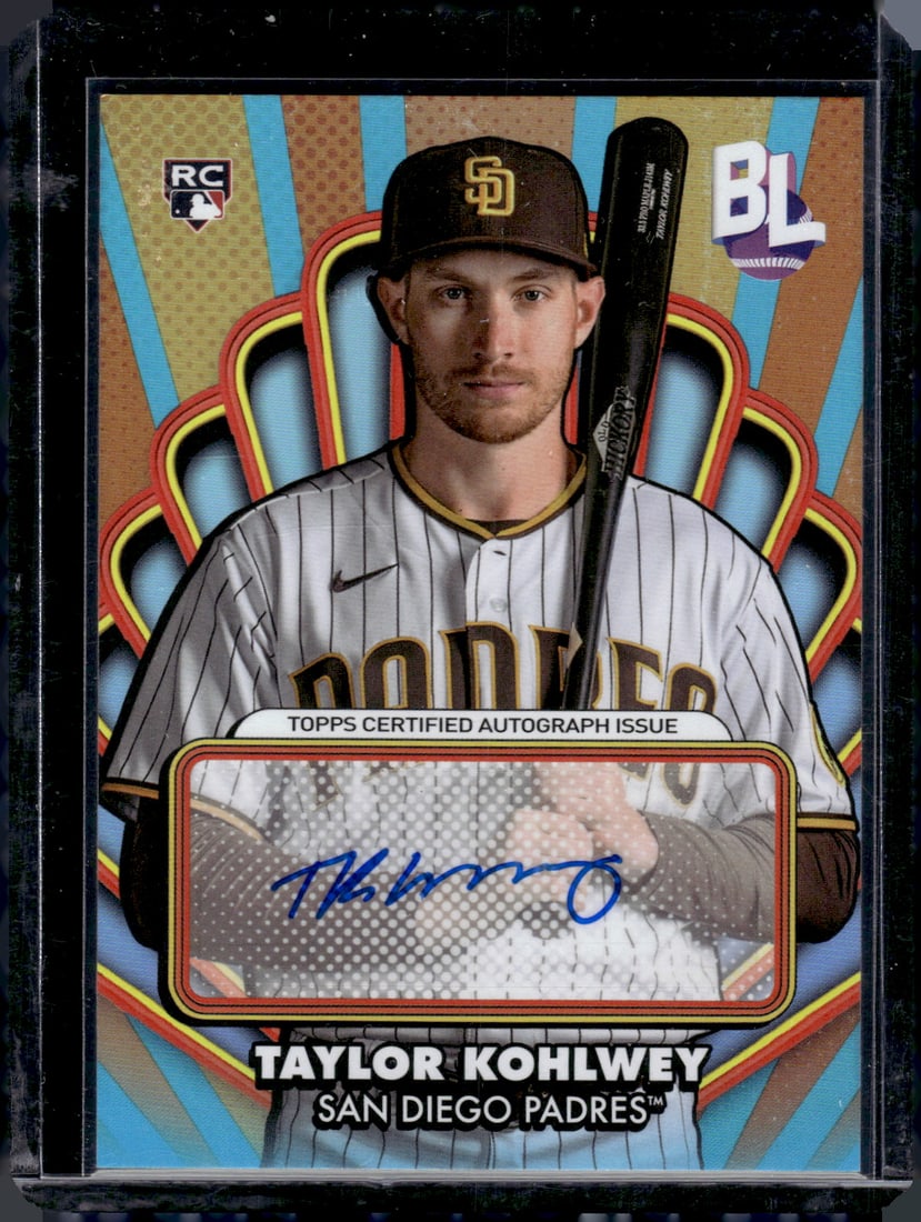 Taylor Kohlwey Opening Act RC Auto 2024 Topps Big League #OAA-TK: Taylor Kohlwey Opening Act RC Auto 2024 Topps Big League #OAA-TK