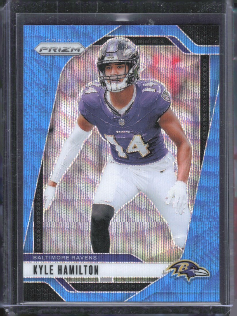 Kyle Hamilton Blue Wave #101/230 2024 Panini Prizm #23: Kyle Hamilton Blue Wave #101/230 2024 Panini Prizm #23