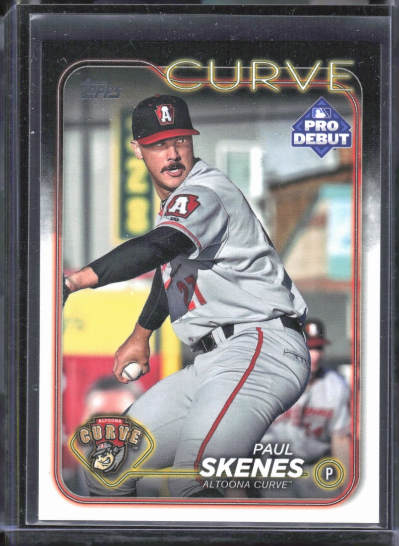 Paul Skenes Pro-Debut/Rookie Card 2024 Topps #PD-140: Paul Skenes Pro-Debut/Rookie Card 2024 Topps #PD-140