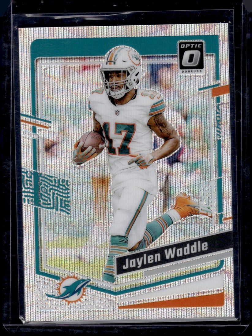 Jaylen Waddle Wave Prizm /300 2023 Donruss Optic #116 (1 of 2)