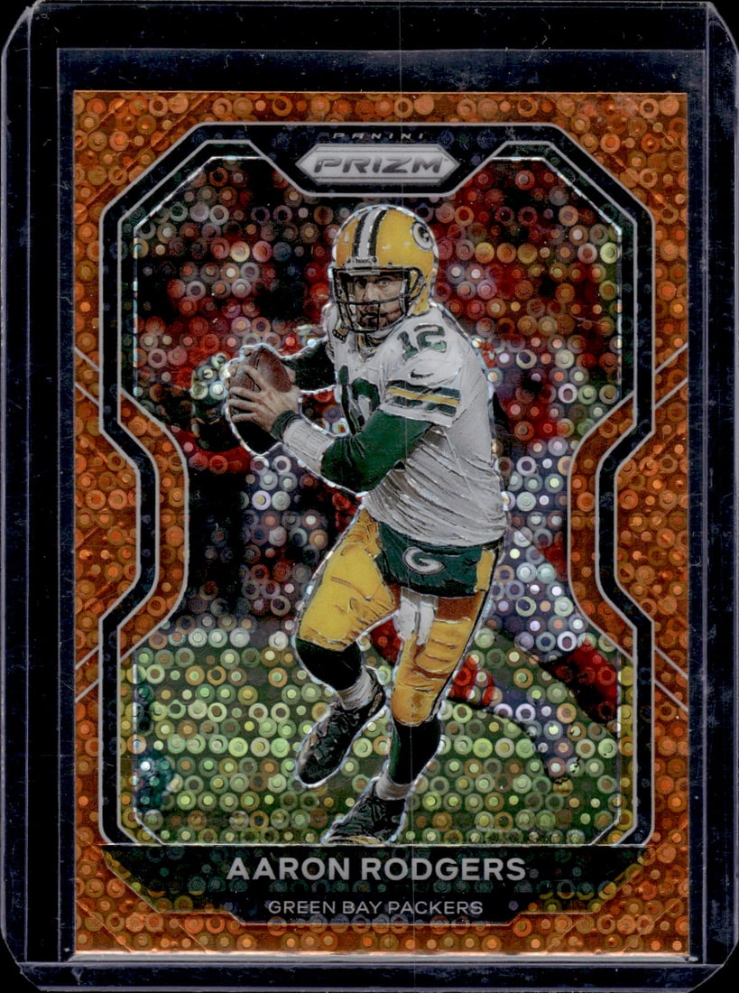 Aaron Rodgers Orange Disco Prizm 2020 Panini Prizm #206 (1 of 2)