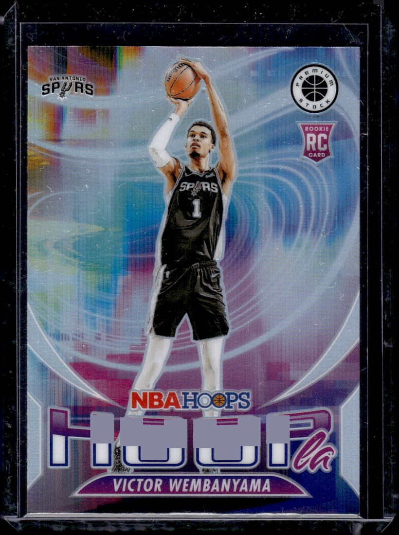 Victor Wembanyama Hoopla Silver Prizm RC 2023-24 Panini Premium Stock #5 (1 of 2)