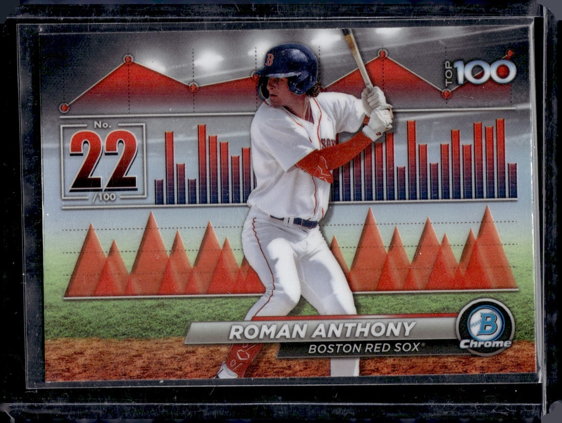 Roman Anthony Top 100 Prospects 2024 Bowman Chrome #BTP-22: Roman Anthony Top 100 Prospects 2024 Bowman Chrome #BTP-22