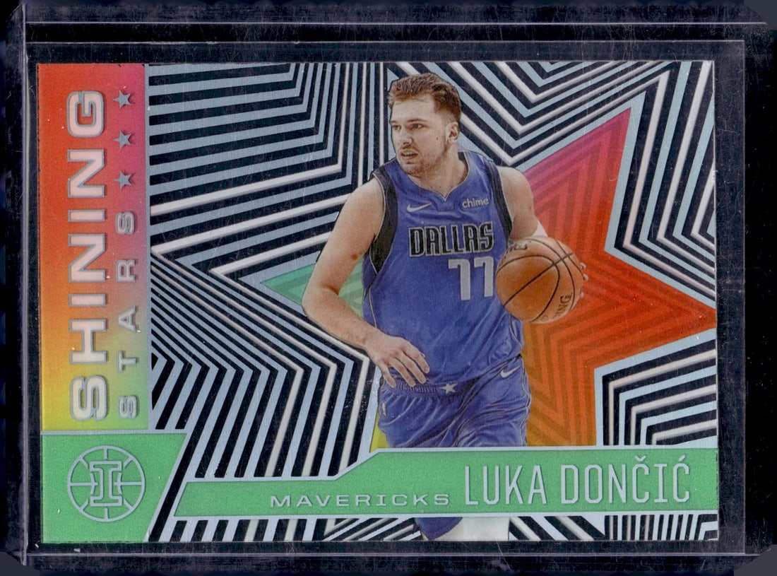Luka Doncic Shining Stars Green 2020-21 Panini Illusions #2 (1 of 2)