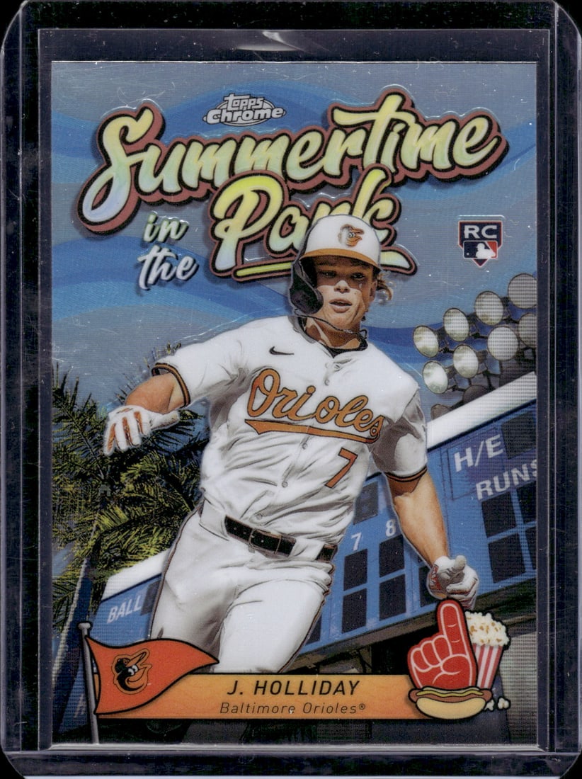 Jackson Holliday Summertime in the Park RC 2024 Topps Chrome #SITP-8: Jackson Holliday Summertime in the Park RC 2024 Topps Chrome #SITP-8