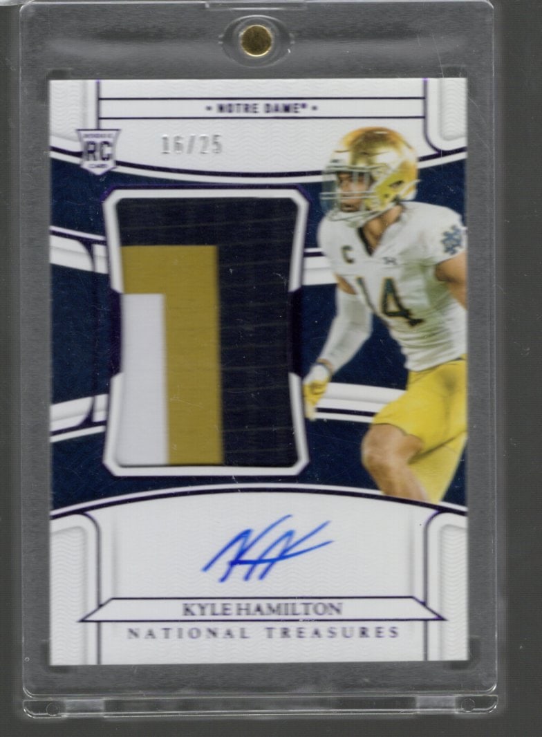 Kyle Hamilton Purple RPA /25 2022 Panini Nationals Treasures #70: Kyle Hamilton Purple RPA /25 2022 Panini Nationals Treasures #70