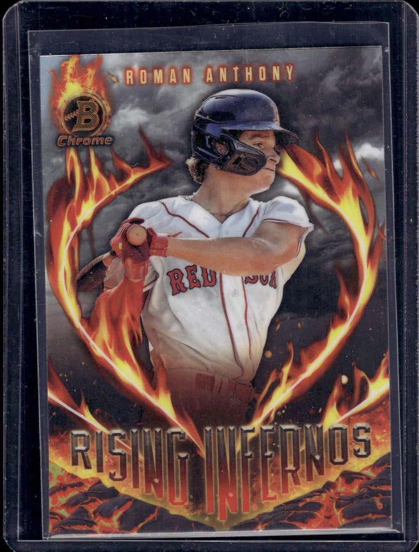 Roman Anthony Rising Infernos 2024 Bowman Chrome #RI-18: Roman Anthony Rising Infernos 2024 Bowman Chrome #RI-18