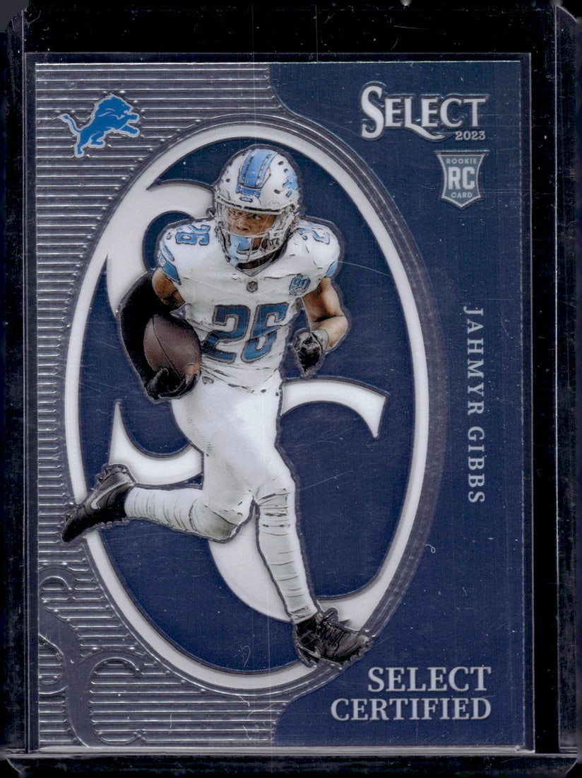 Jahmyr Gibbs Select Certified RC 2023 Panini Select #CRO-JGI: Jahmyr Gibbs Select Certified RC 2023 Panini Select #CRO-JGI