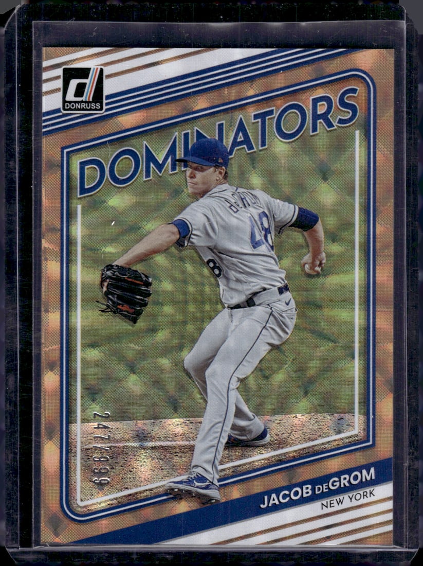 Jacob DeGrom Dominators /999 2022 Panini Donruss #D-2: Jacob DeGrom Dominators /999 2022 Panini Donruss #D-2