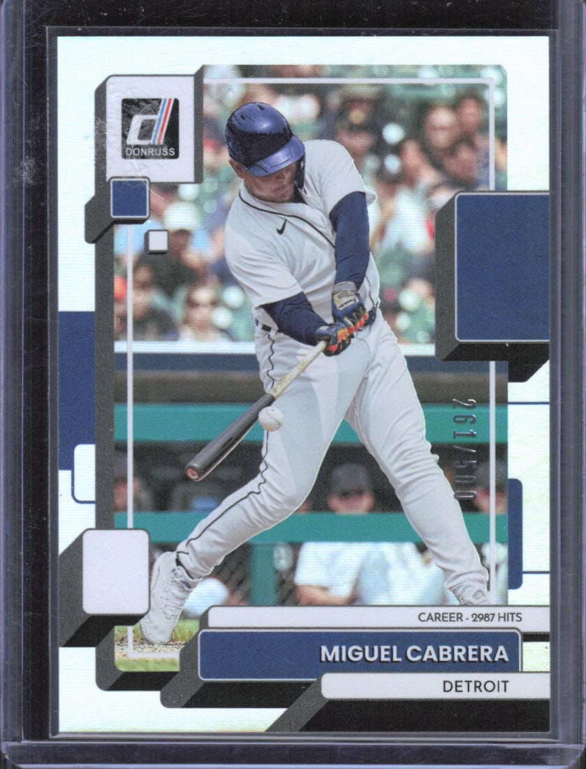 Miguel Cabrera Stat Line /500 2022 Donruss #212: Miguel Cabrera Stat Line /500 2022 Donruss #212
